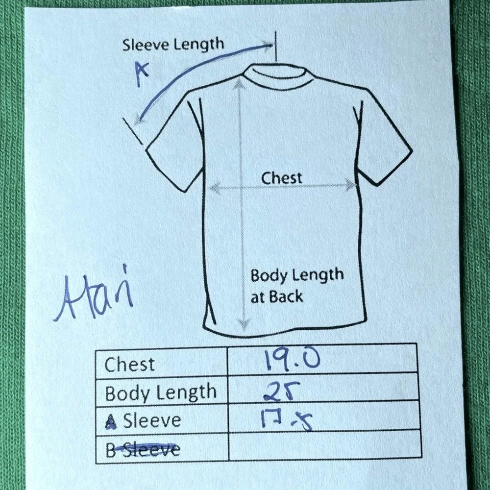 RARE VINTAGE 80S ATARI GRAPHIC POP COLLAR RAGLAN SLEEVE ATARI T-SHIRT GREEN - M - Picture 3 of 7